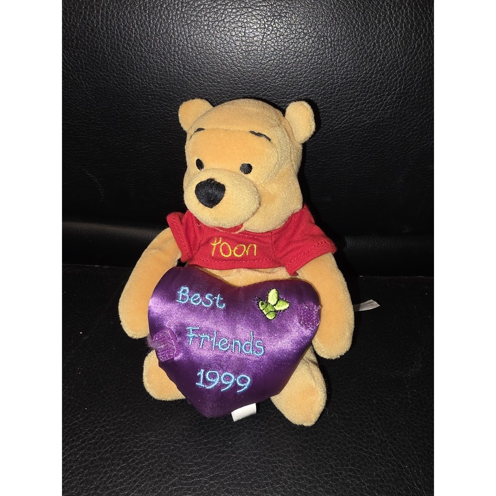 Disney Store Pooh Friendship Bean Bag Winnie the Pooh 8" 1999 No Piglet